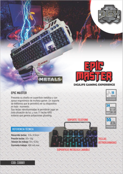 Teclado DGX epic master