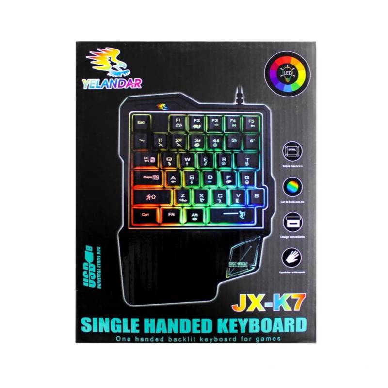 Teclado gamer una mano JX-K7